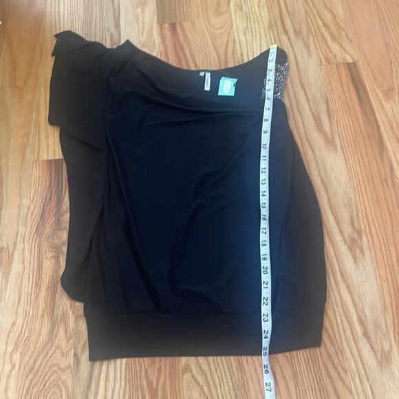 Studio Y Embellished Black Flutter Sleeve Tank - Large - Picture 5 of 7